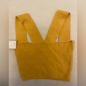 Mustard Crop Top